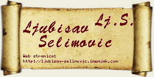 Ljubisav Selimović vizit kartica